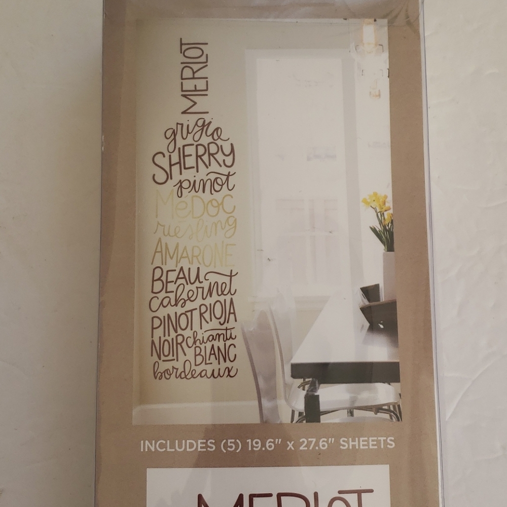 5 WINE Wall Decals: Repositionable/Reusable - Picture 9 of 11